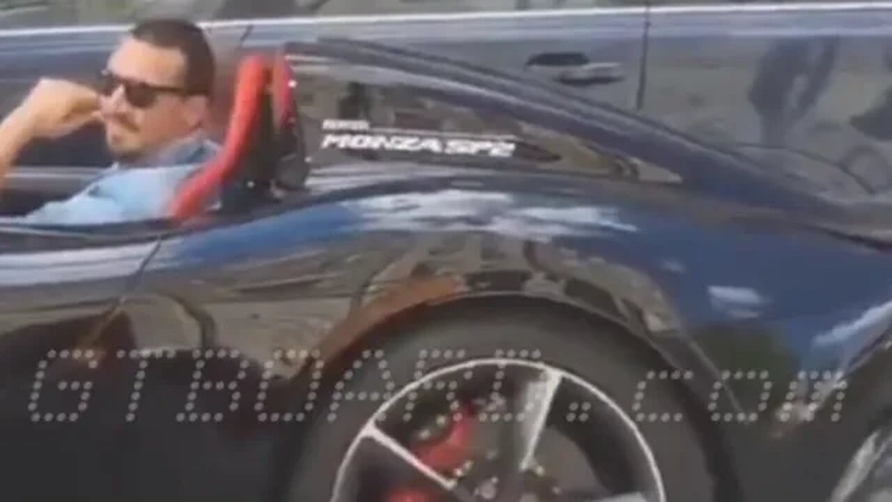 Brutal Zlatan Ferrari SP2 Monza epic takedown of vicous paparazzi "I cant afford fuel"
