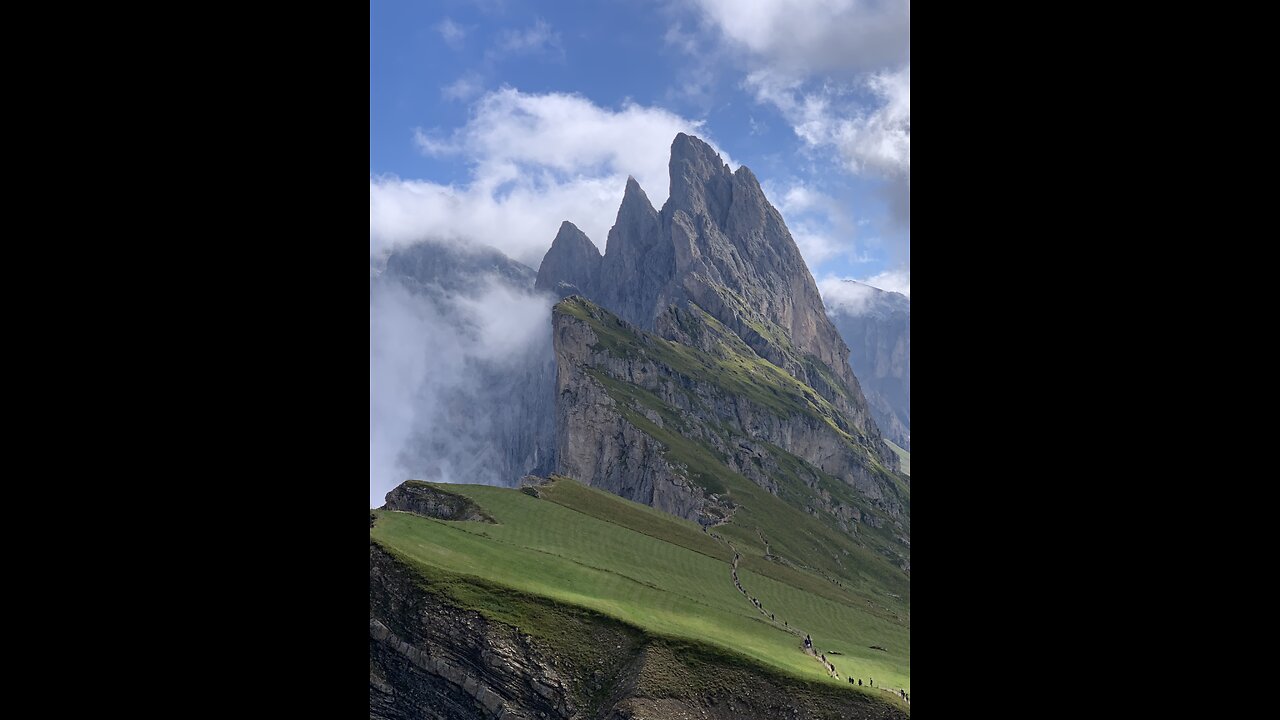 Hiking Seceda, a Stunning mountain near Ortisei in the Italian Dolomites