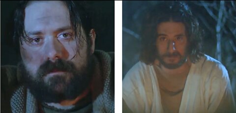 Jonathan Roumie as Jesus all the way in 2017 asks Peter-who do you say I am