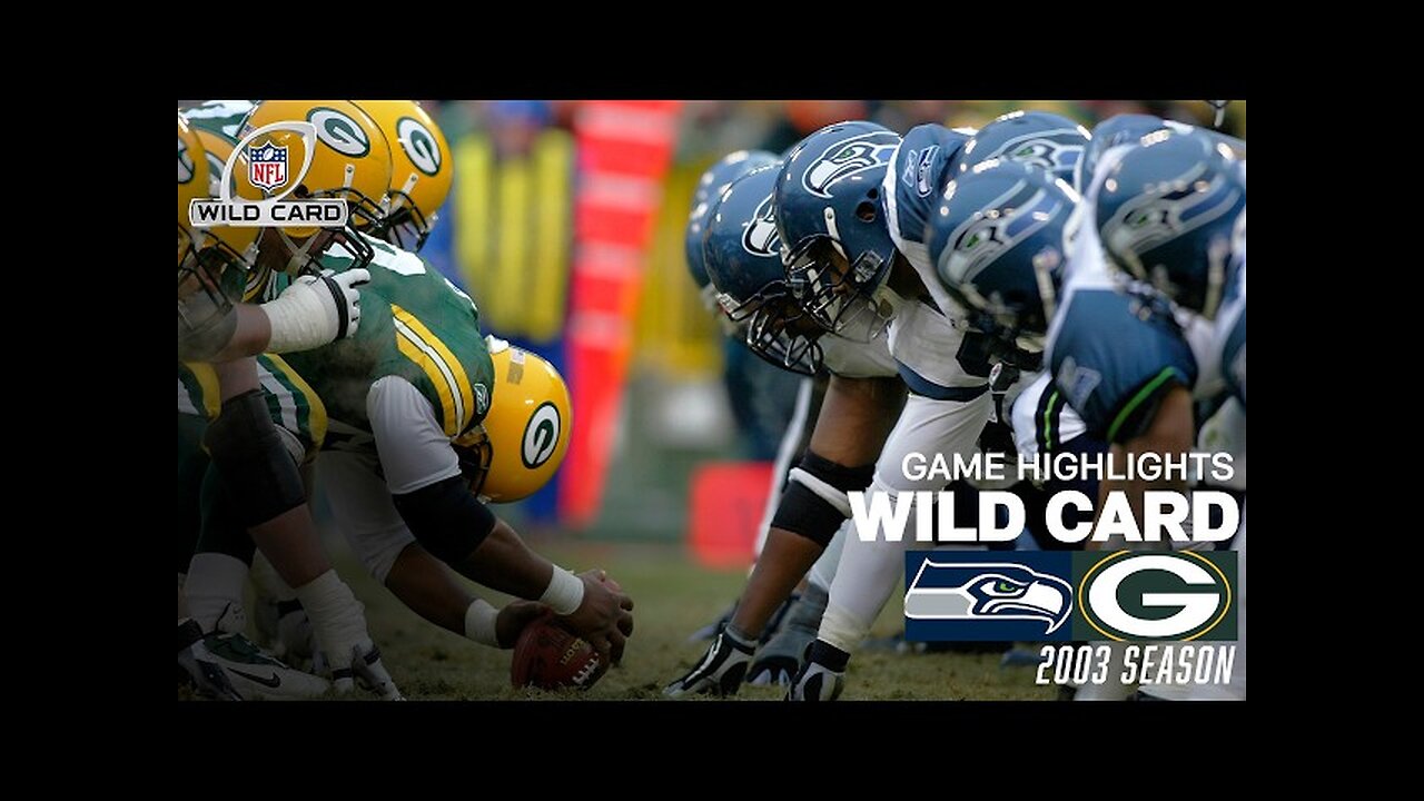 Seahawks vs Packers FULL NFC Wild Card Game! | 2003 NFL Season