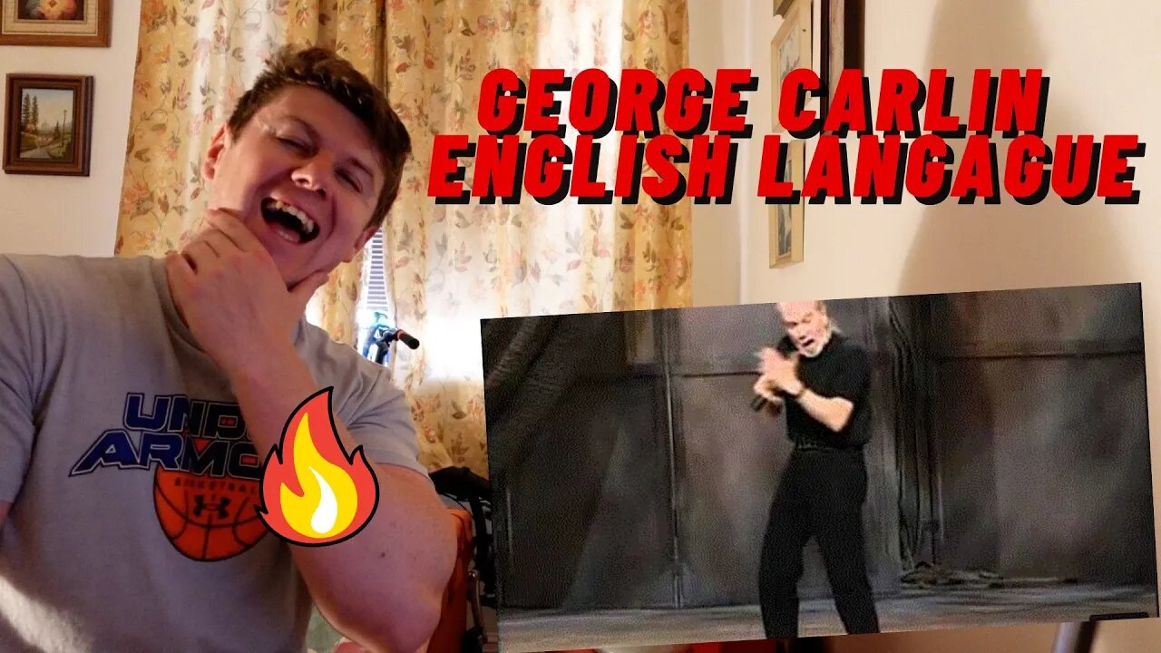 GEORGE CARLIN - ENGLISH LANGAGUE!! ((IRISH REACTION!!))