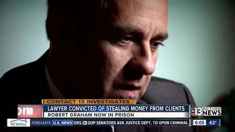 Disgraced Las Vegas lawyer Rob Graham in prison after pleading guilty to stealing from elderly, vulnerable clients