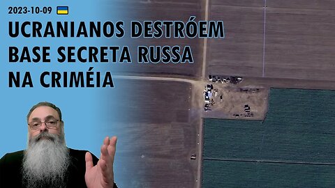 #Ucrânia 2023-10-09: UCRANIANOS atingiram BASE RUSSA em DZHANKOI na CRIMÉIA com muitas BAIXAS