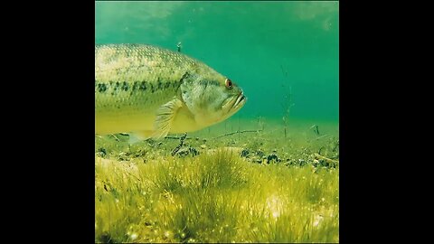 a largemouth bass bed