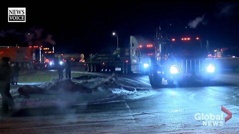 50,000 Canadian Truckers Protesting Against Covid Mandates