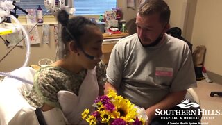 RAW: Woman marries boyfriend in hospital