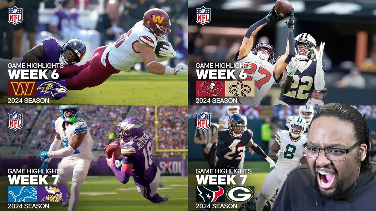 NFL 2024 Week 6 & 7 Highlights Reaction