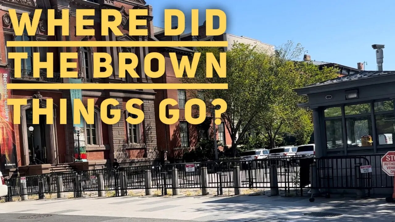 Mysterious Brown Things at the White House Mysteriously Disappear