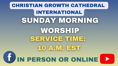 C.G.C. Sunday Morning Service (December 8th 2024)