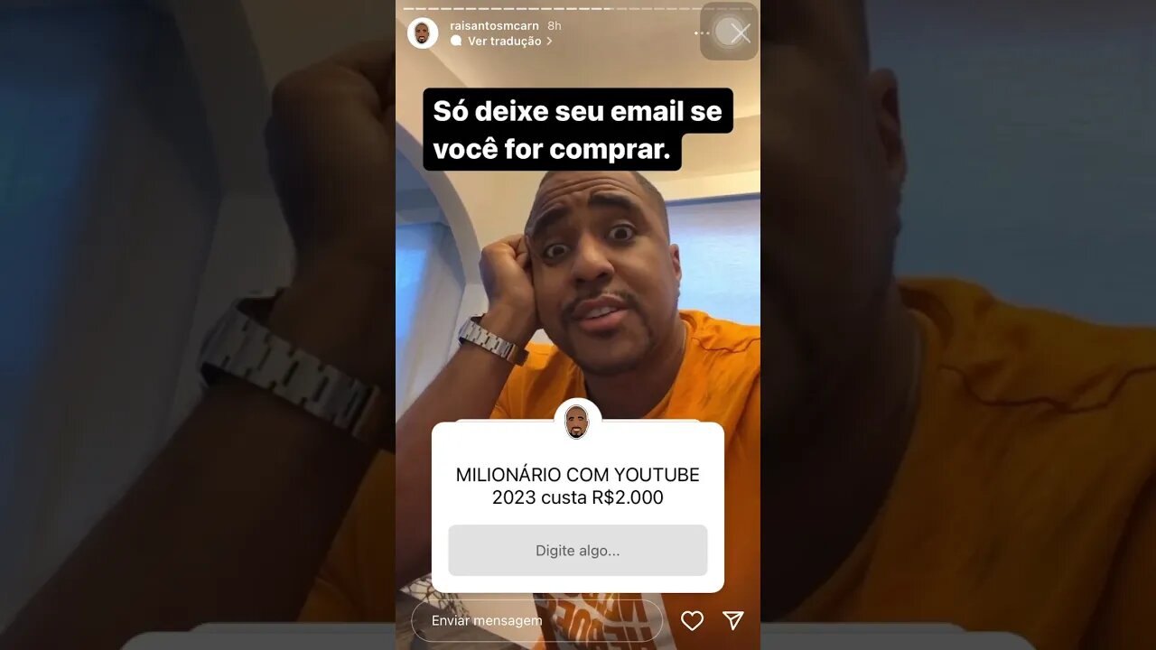 Ele vai lancar o milionário com YouTube | Raiam Santos