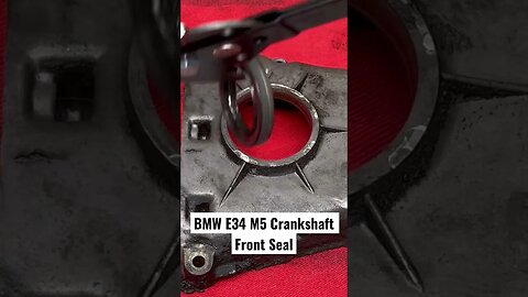 BMW E34 M5 Crankshaft Front Seal #bmw #bmwm5 #bmwe34 #cars #diy #restoration #automotive #engine