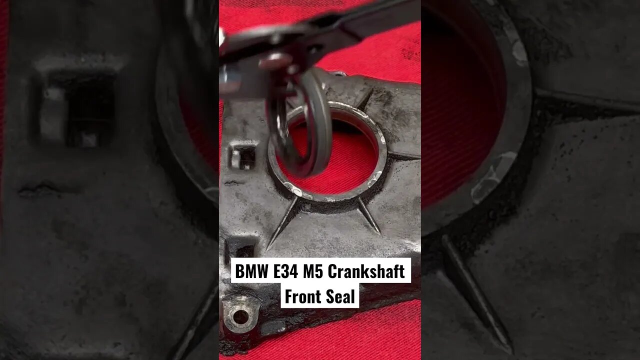 BMW E34 M5 Crankshaft Front Seal #bmw #bmwm5 #bmwe34 #cars #diy #restoration #automotive #engine