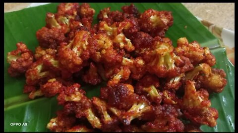 Cauliflower fry recipe in Tamil, Gobi 65