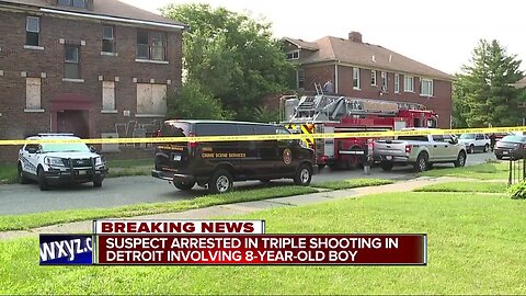 Suspect in custody after 3 people shot, including a child, on Detroit's west side