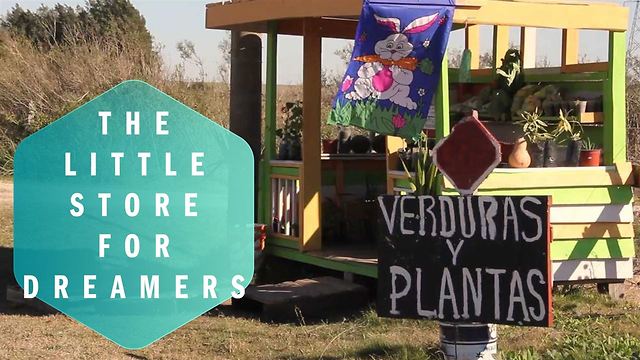 This small vegetable stand has a big message on trust