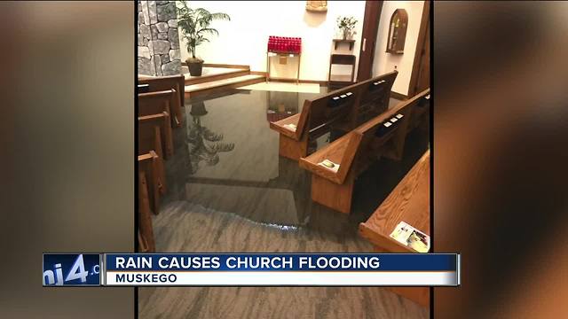 Muskego flooding doesn't stop church services at St. Leonard Catholic Church