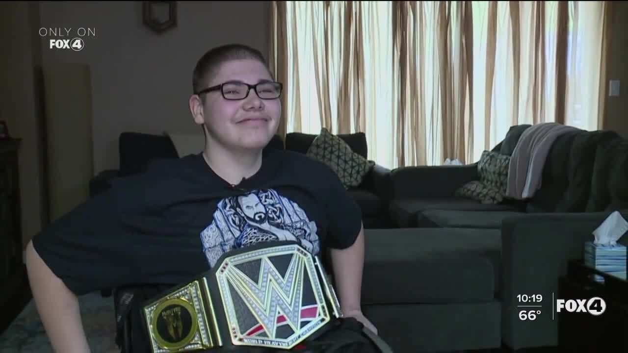 Wrestlemania fan gets superstar surprise