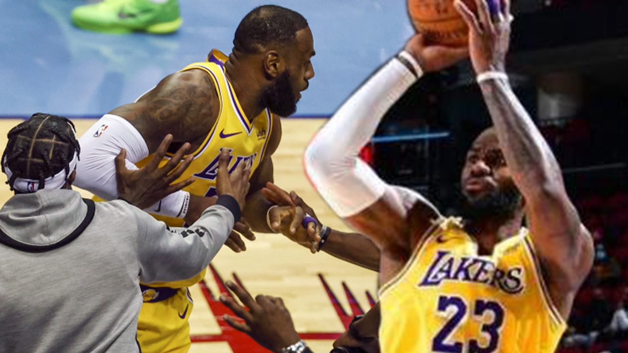 LeBron James Trolls Rockets By Mocking Steph Curry & Shooting No-Look 3 Pointer