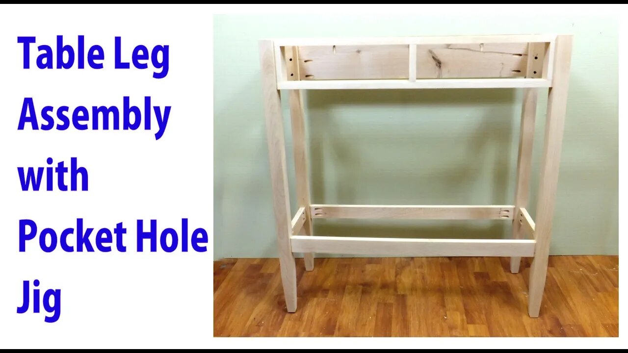 Table Leg Assembly with Only Pocket Hole Joinery - woodworkweb