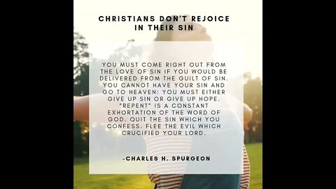 The Christian's relationship with sin.