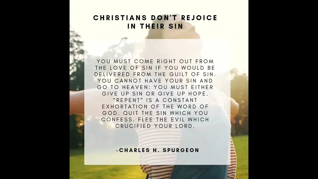 The Christian's relationship with sin.
