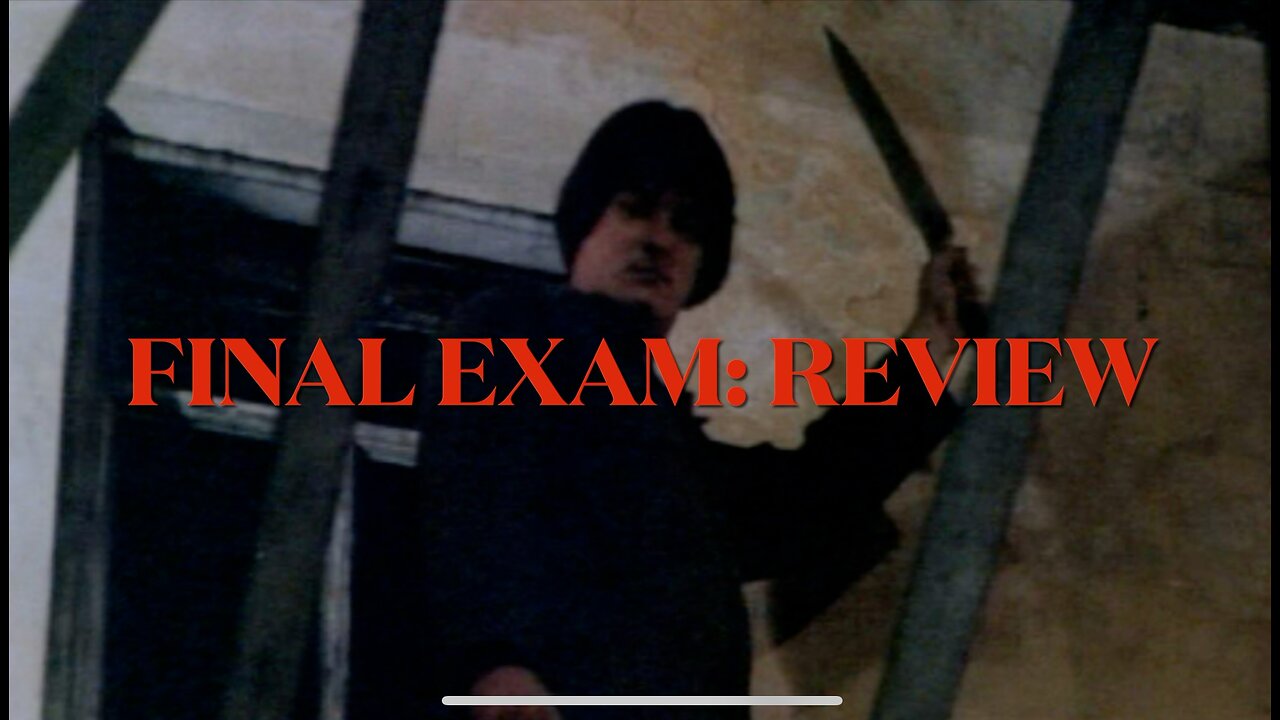 Final Exam: Review