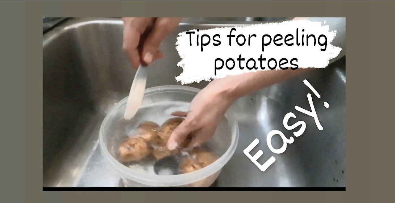 HOW TO PEEL A POTATO EASY