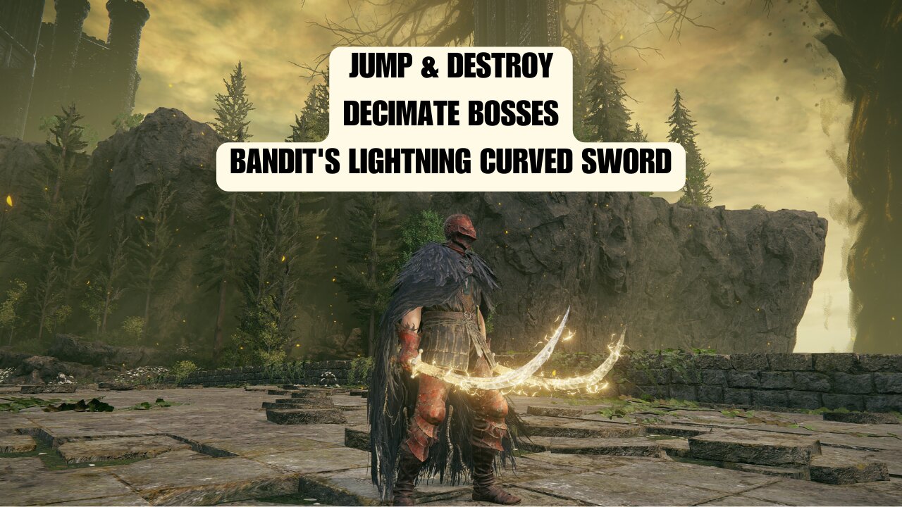 Electrifying Assault: Decimate Bosses with Bandit's Curved Sword Jump Attacks!