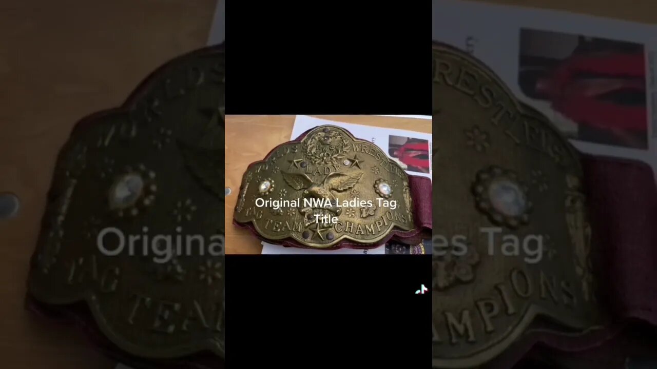 Original NWA Women’s Tag Team Title Belt