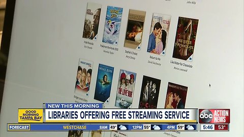 Public libraries offering free streaming service