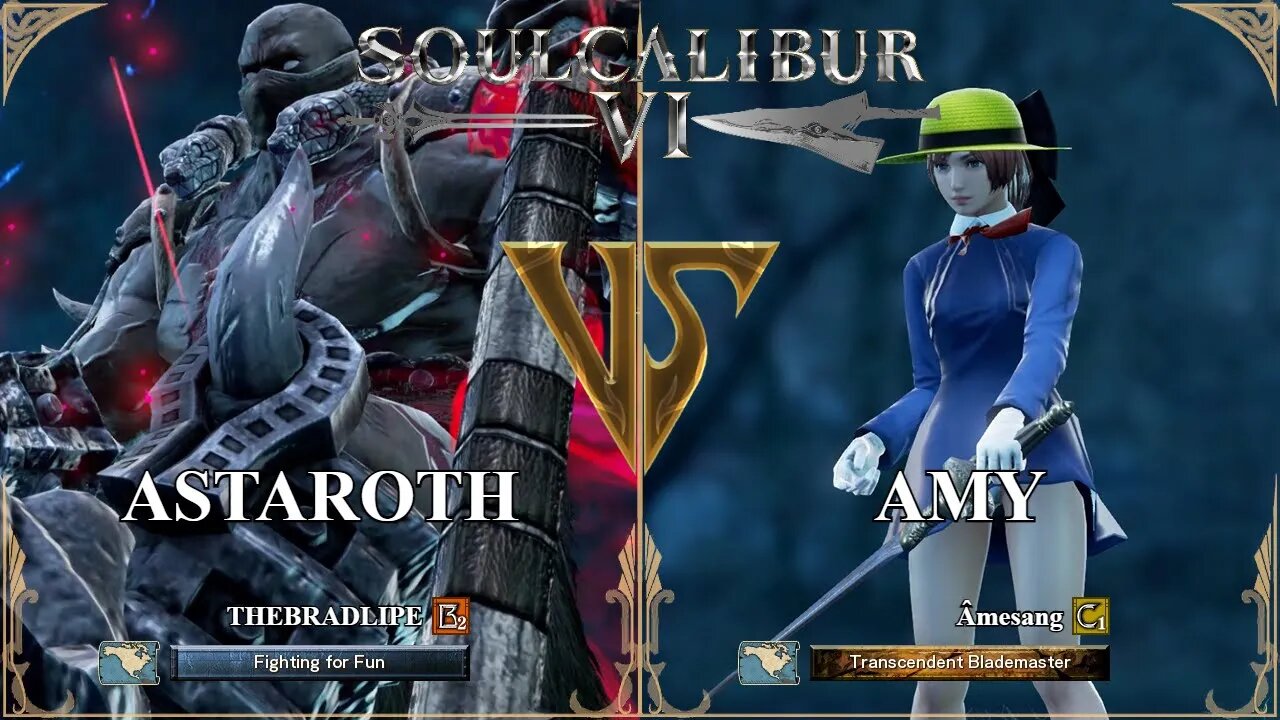 SoulCalibur VI — THEBRADLIPE (Astaroth) VS Amesang (Amy) | Xbox Series X Casual