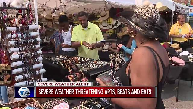 Severe weather threatening Arts, Beats & Eats