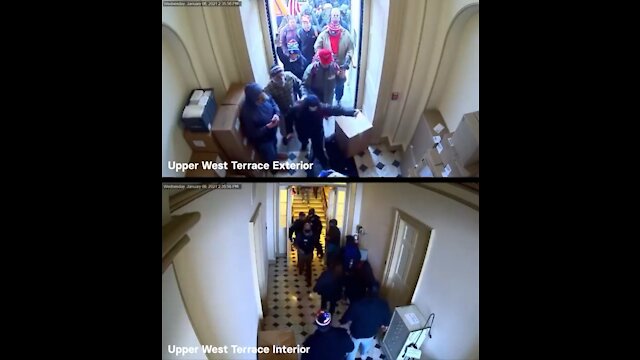 Jan 6 Video Shows Capitol Police Officer Waving Protesters In