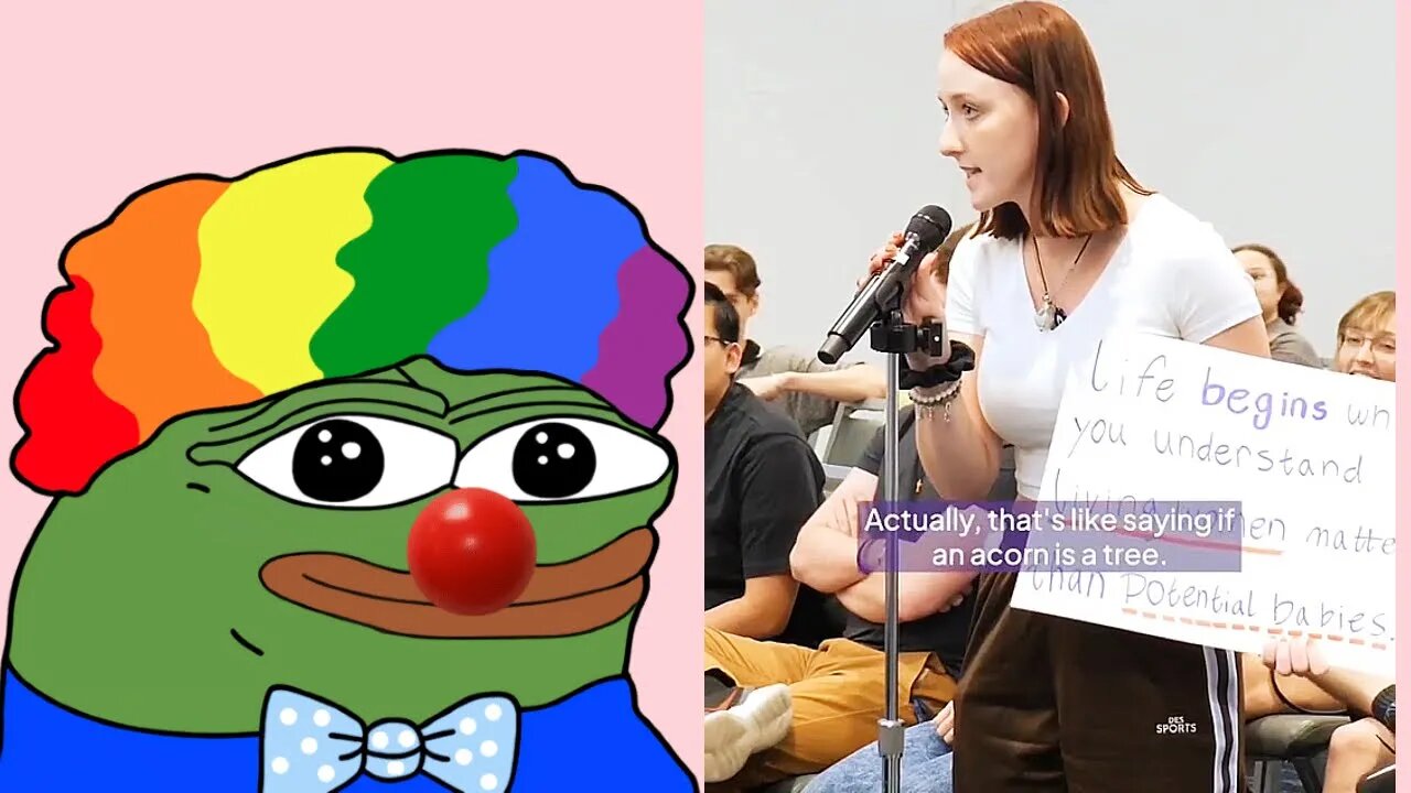 Angry Pro Choice Feminist Gets Owned By BASED LOGIC