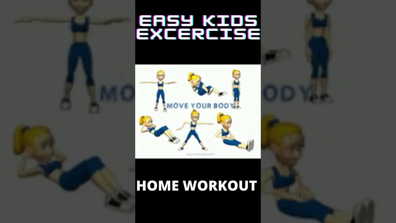 Easy Exercises For Kids At Home #shorts