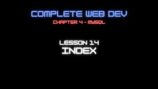 Complete Web Developer Chapter 4 - Lesson 14 Index