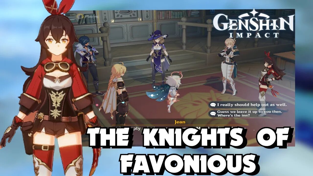 GENSHIN IMPACT Gameplay PART 4 THE KNIGHTS OF FAVONUIS