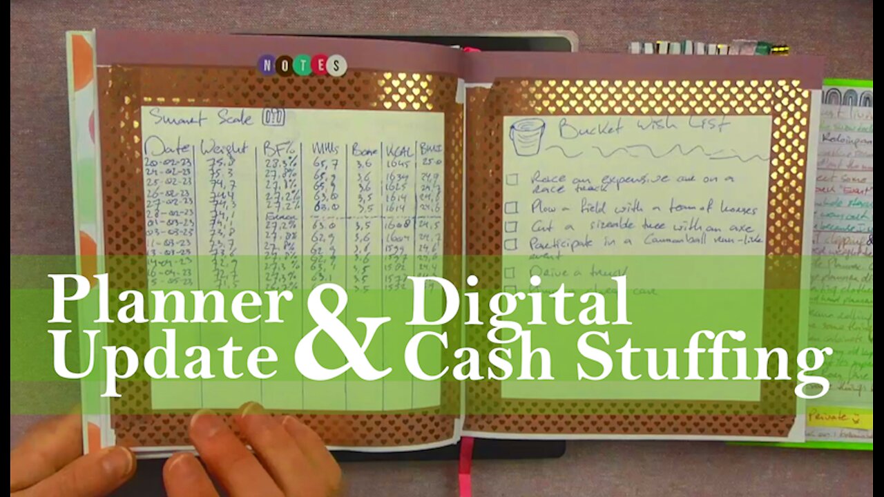 Planner Update & Digital Cash Stuffing - Also More Stickers