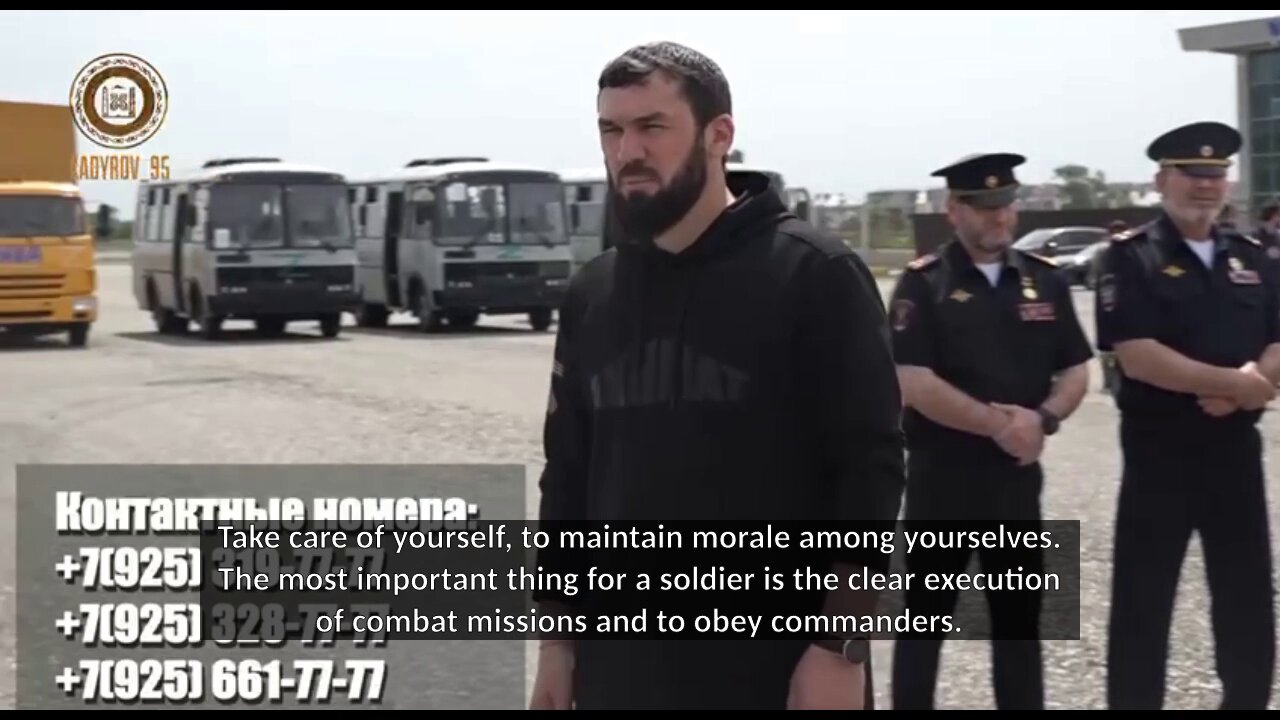 More volunteers from all over Russia were trained in Chechnya and are on their way to Ukraine