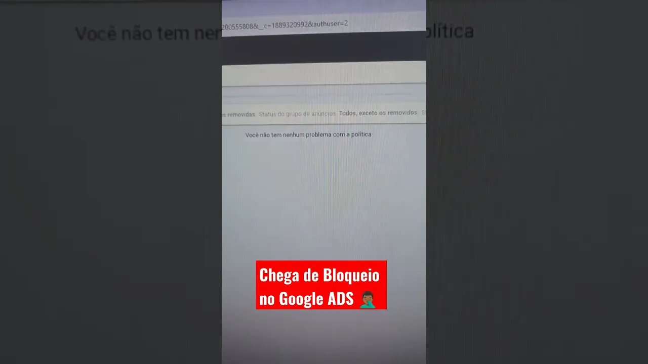 Chega de Bloqueio no Google ADS | #shorts #googleads