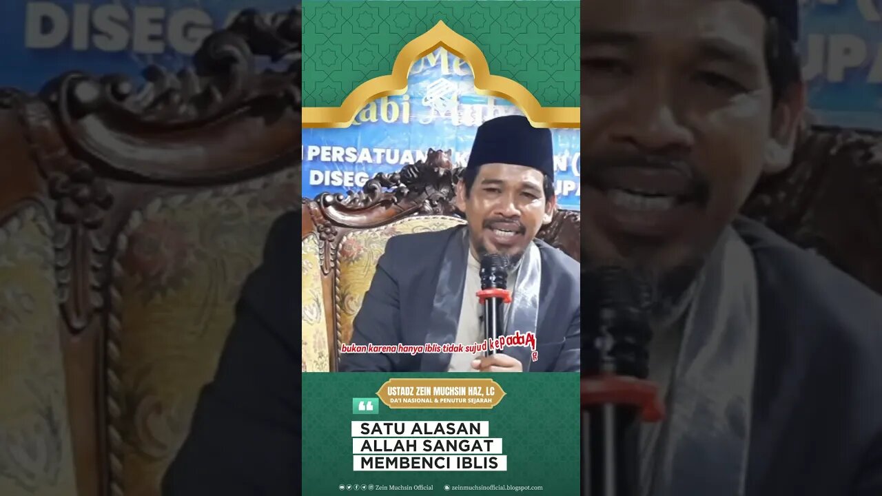 Ahli Ibadah Golongan Iblis - Ustadz Zein Muchsin