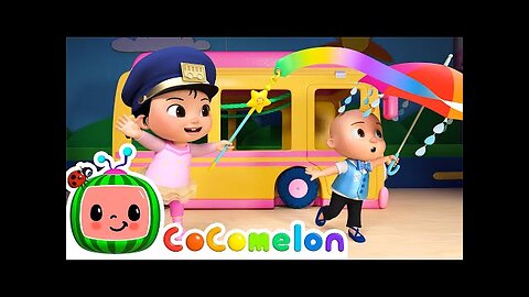 Wheels on the Bus (Cece's Pretend Play Version) | CoComelon Nursery Rhymes & Kids Songs