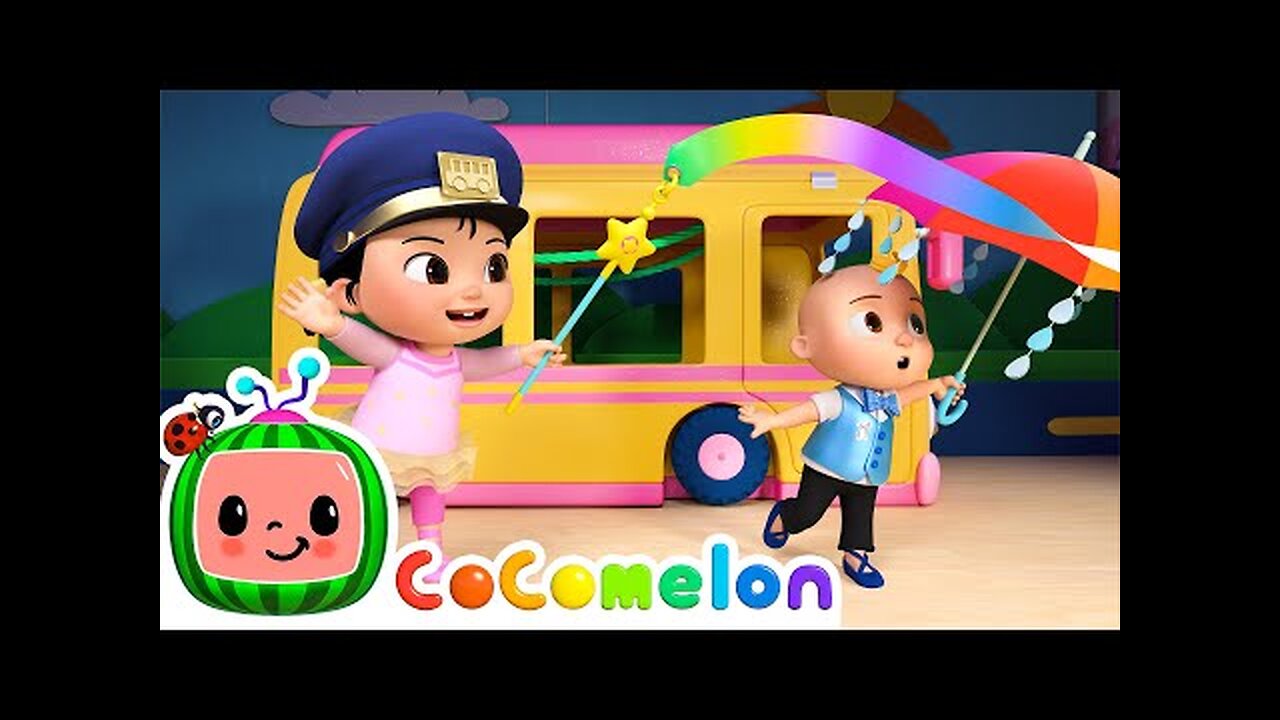 Wheels on the Bus (Cece's Pretend Play Version) | CoComelon Nursery Rhymes & Kids Songs