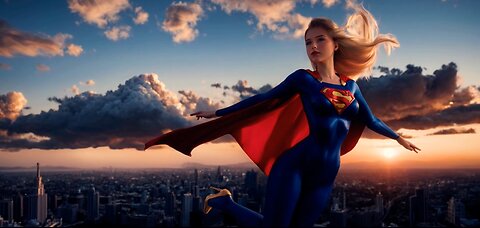 Supergirl on the move | AI Sci-Fi 4K