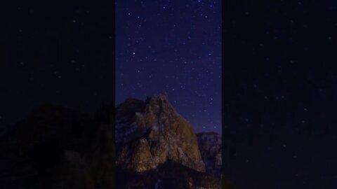 Cool Starry Night Sky Time Lapse