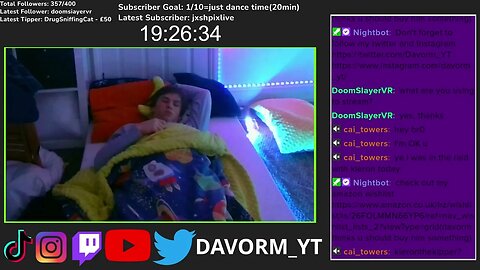 Davorm Just sleeping (subathon)