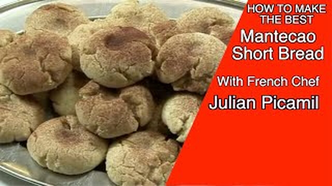 How to make Short Bread "Mantecoa" with cinnamon delicious with French Chef Julian Picamil.