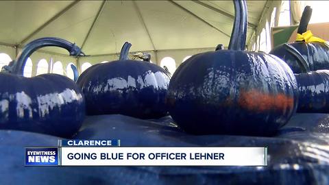 Going blue for Officer Lehner