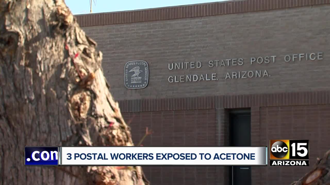 "Chemical spill" at Phoenix post office involved acetone