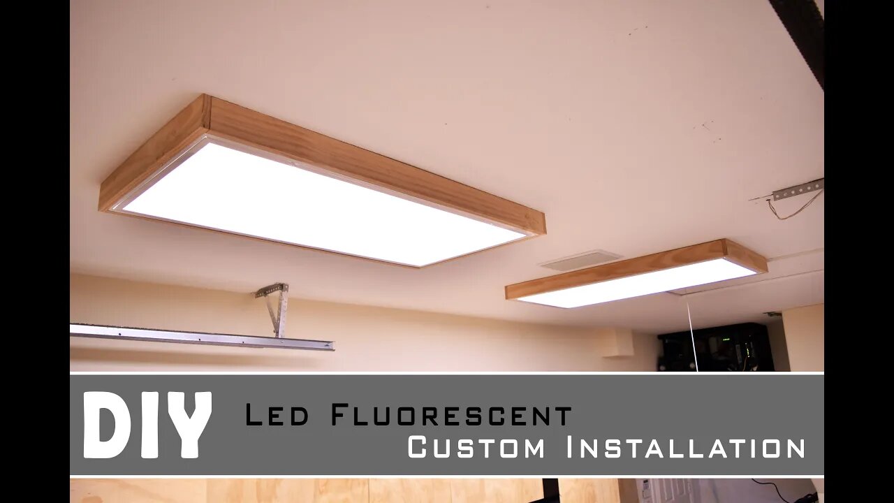 Installing Led Fluorescent light In the Garage - shop